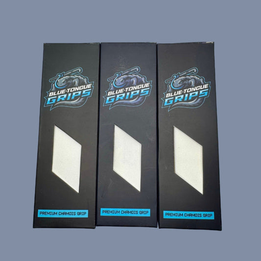 Premium Chamois Hockey Grip – Anti-Slip Overgrip for Wet & Dry Play (White 3-Pack)